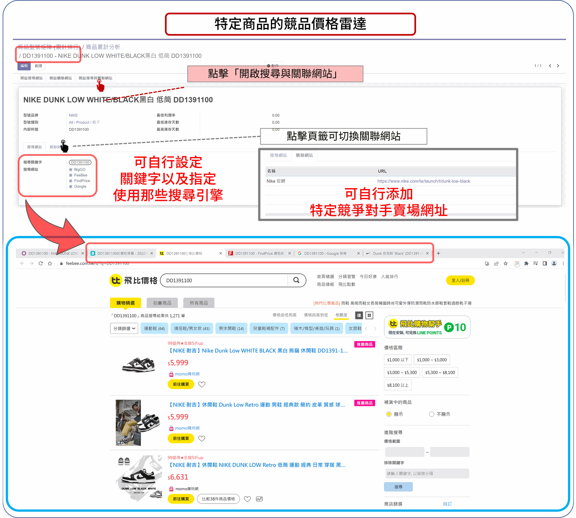 EzCDP | 競品價格雷達，一鍵快速比對競品價格